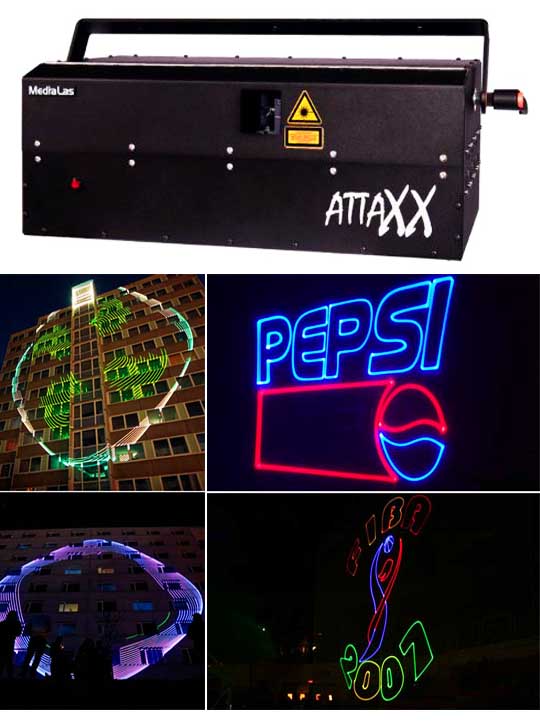 Лазерный проектор для рекламы MEDIALAS AttaXX 17+ RGB